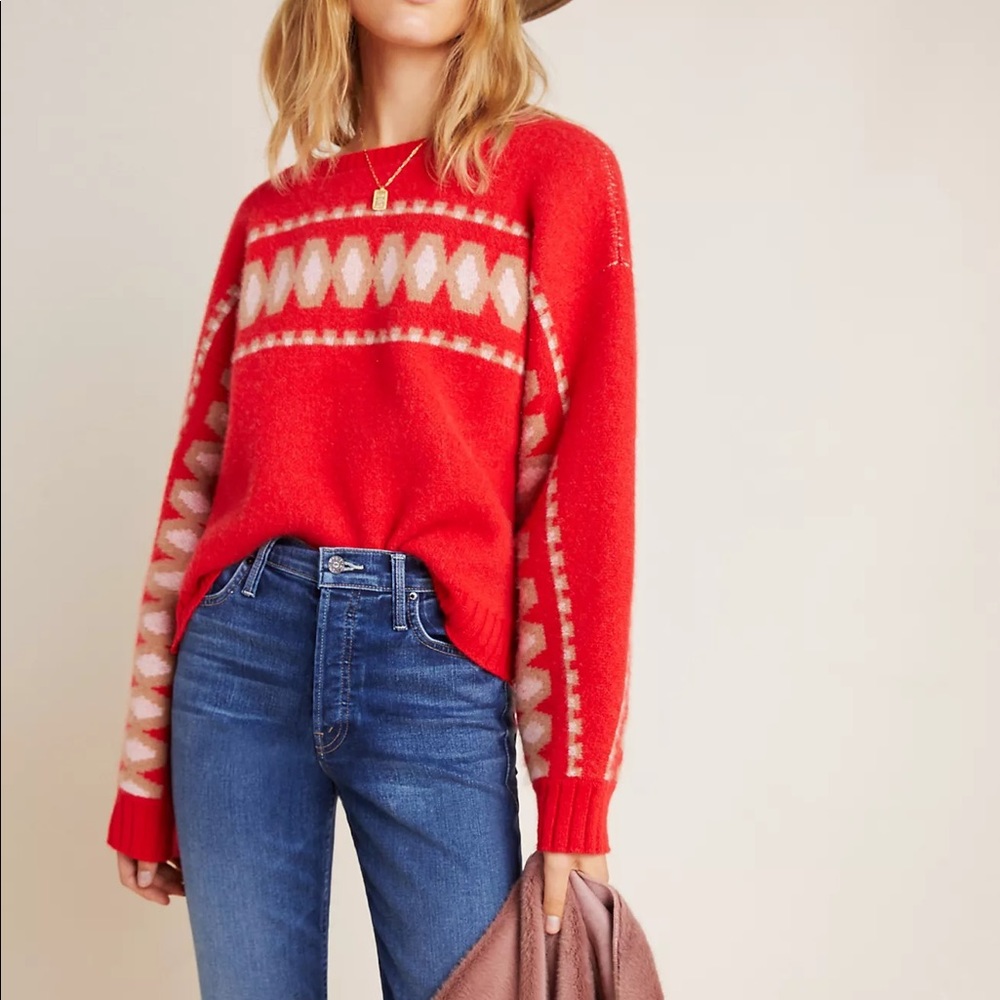 NWOT Anthropologie Tinsley Cashmere Pullover Sweater Size XS Z265-17
